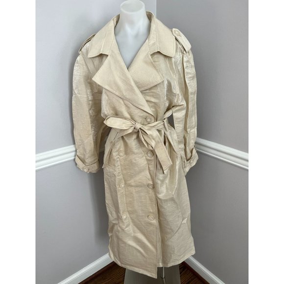 NWT The New Society Linen Trench Coat $532 - Picture 2 of 6